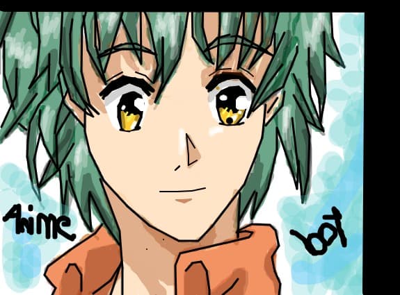 Aniime boy- prima mea incercare de anime boy pe calc