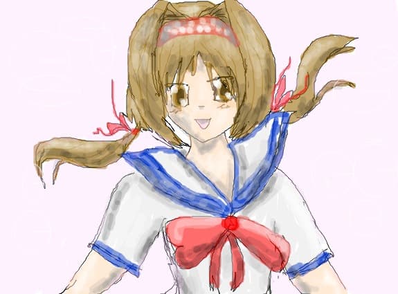 anime school girl