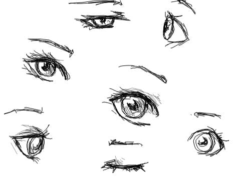 Random eyes sketch