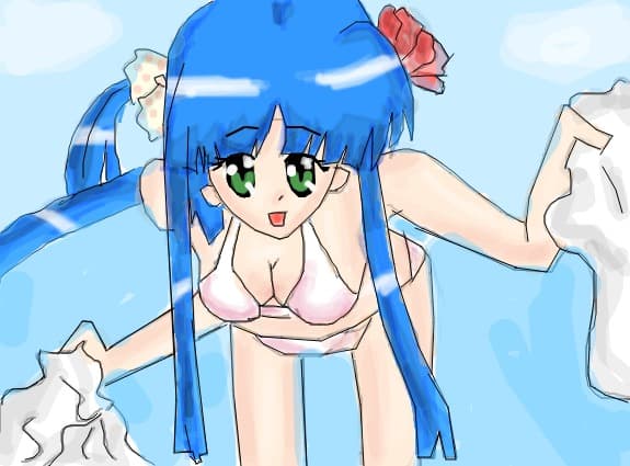 anime beach girl