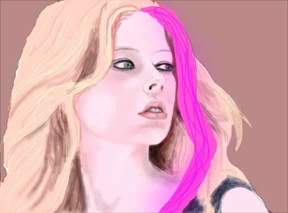Desen 100334 modificat:avril lavigne