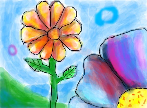 flower and an another flower
