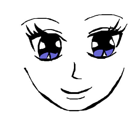 anime face
