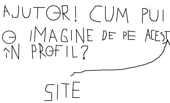 Ajutor! cum pui o imagine de pe acest site in profil?