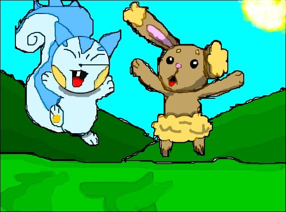 Pachirisu and Buneary
