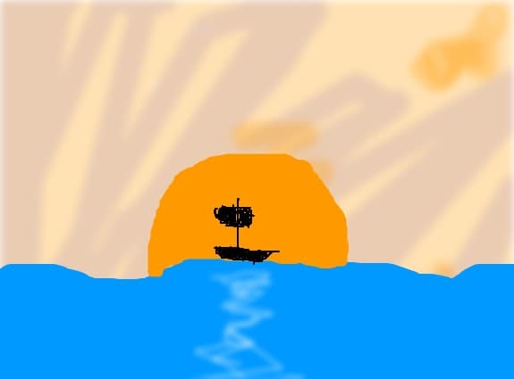 Corabie pe mare