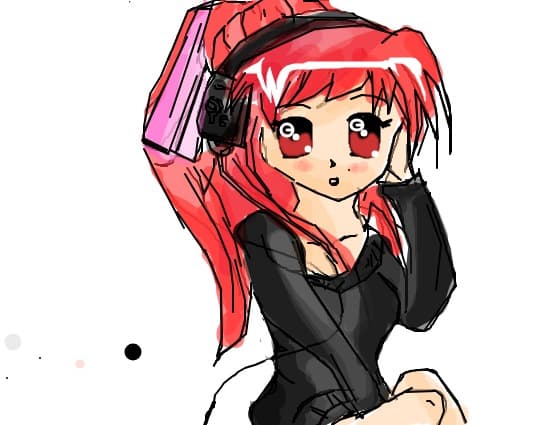 anime music girl