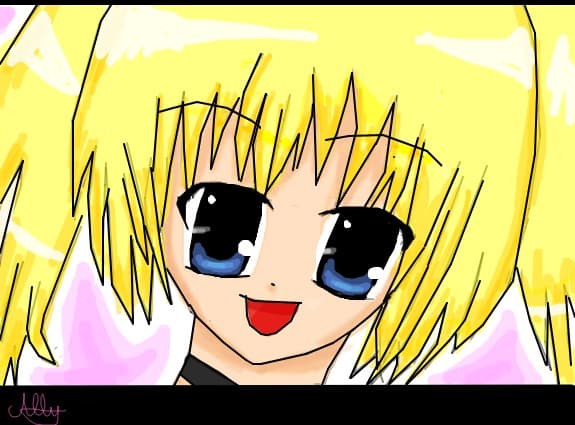 happy yallow girl