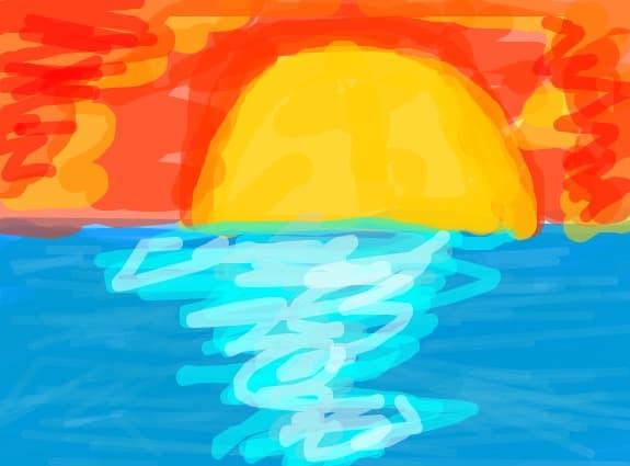 Apus de soare la mare