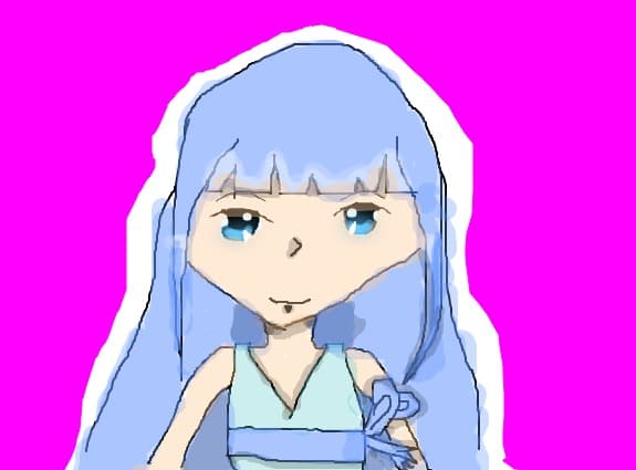 anime girl blue