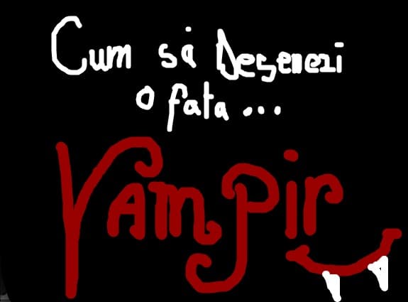 Cum Sa Desenezi o fata vampir