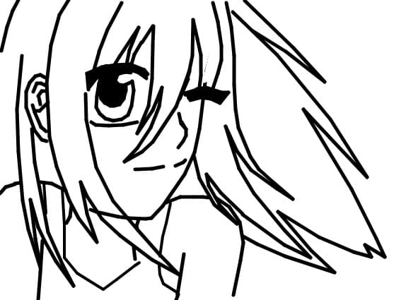 Anime girl-cam asa desenez eu fara tablita