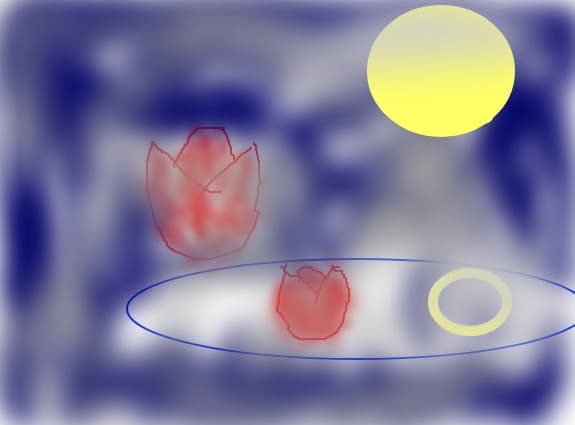 luna si floarea