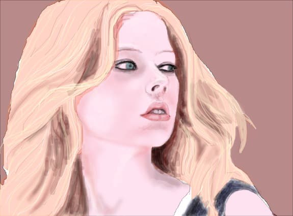 Desen 100334 modificat:avril lavigne