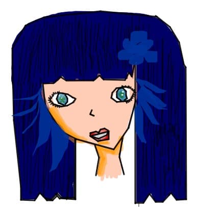 Ugly anime girl