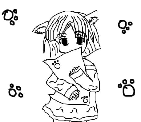 Anime neko girl