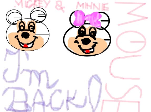 Michey and Minnie Mouse- They help me come back!