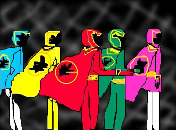 Desen 108237 continuat:power rangers