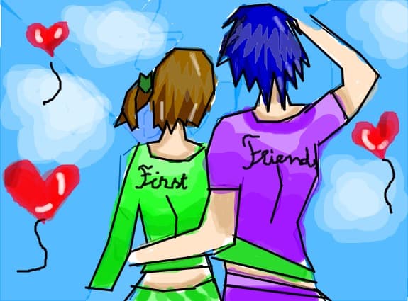 first friends >.<  ,>.<