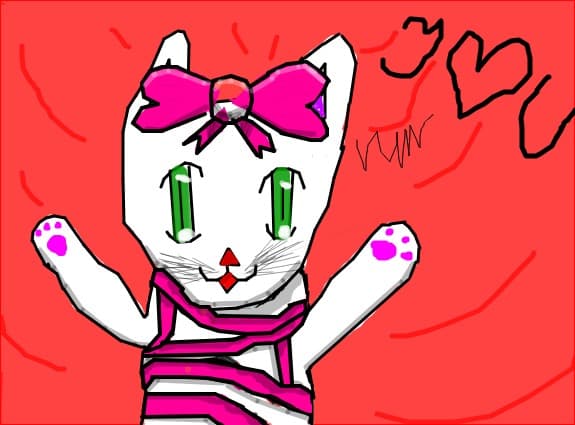 pisicutza anime saying i LOVE u