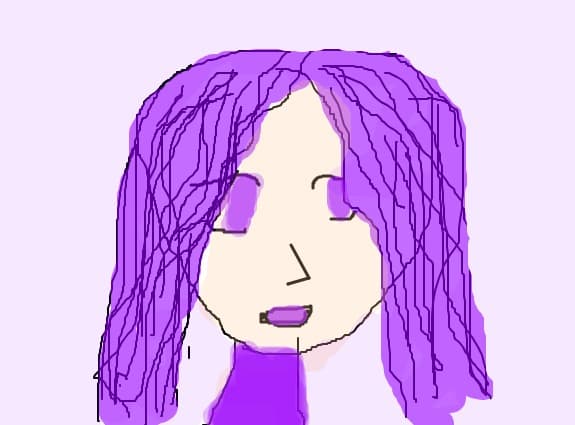 purple anime girl