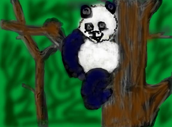 Desen 108800 continuat:panda