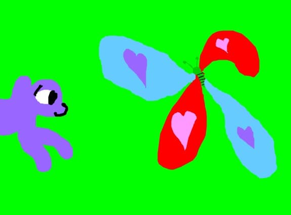 lion &amp; butterfly
