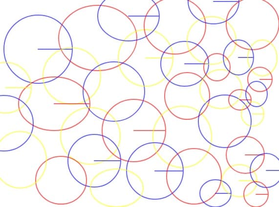 Cerculete colorate