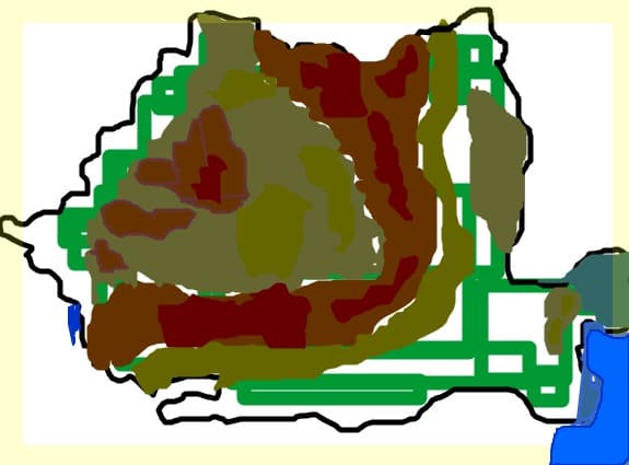 Desen 52155 modificat:harta romaniei