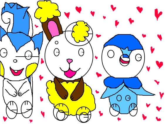 Pachirisu,Buneary si Piplop