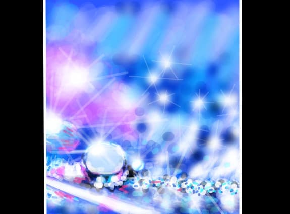 shiny blue