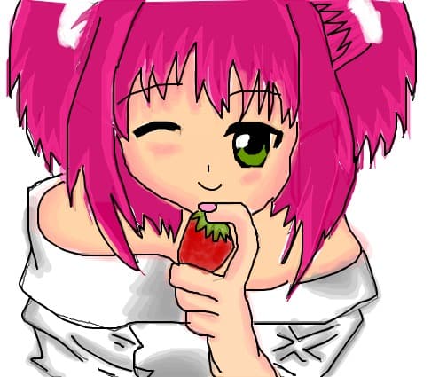 Strawberry Anime Girl
