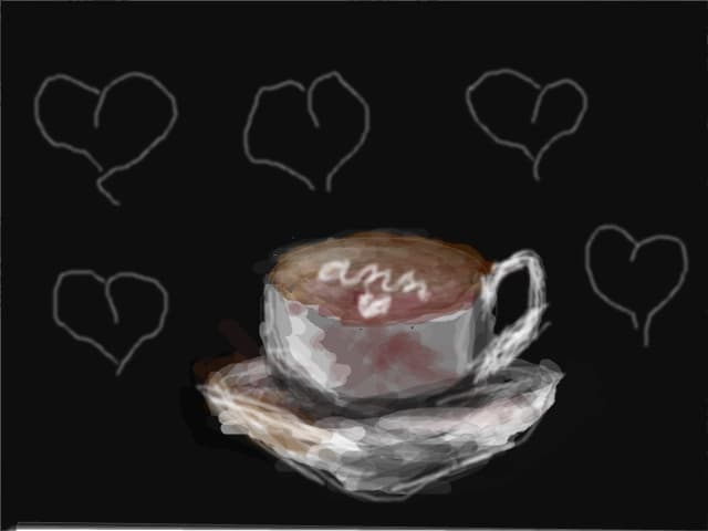 love in the air and in the cofee