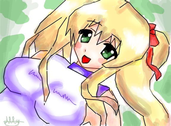 anime happy girl