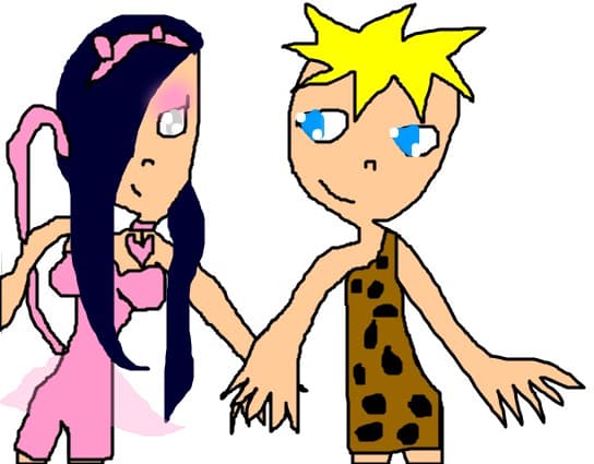 tarzan(naruto) si pantera roz(hinata)
