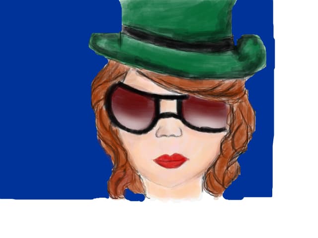 girl+hat+sunglasses