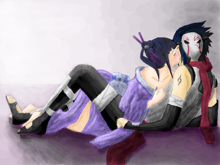 Sasuke and Hinata Kiss :X