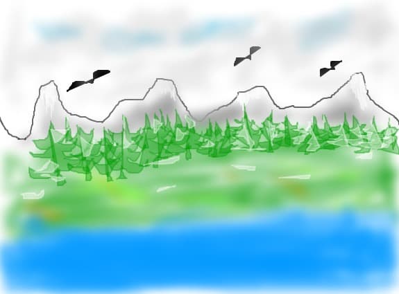 ice blue sky