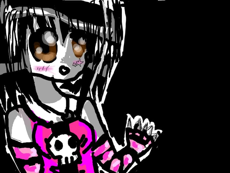 anime girl emo