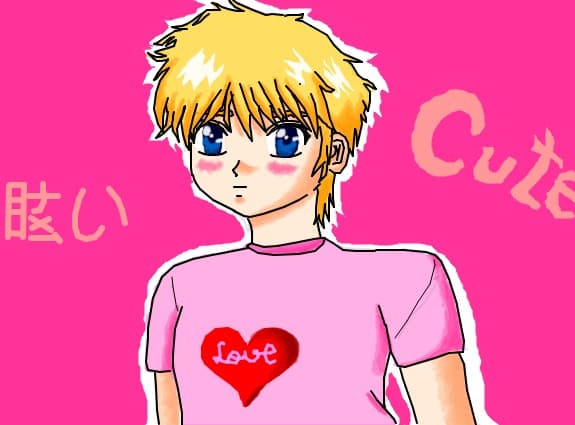 cute anime boy:X(din imaginatie:X)