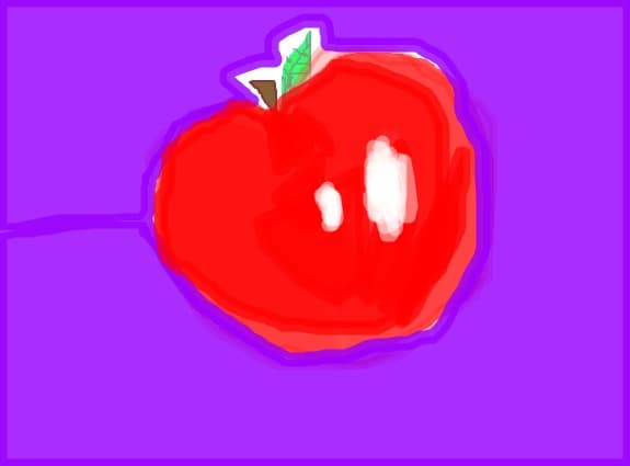 an apple