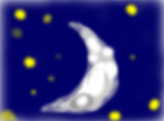 Luna desenata urat sper k nu foarte