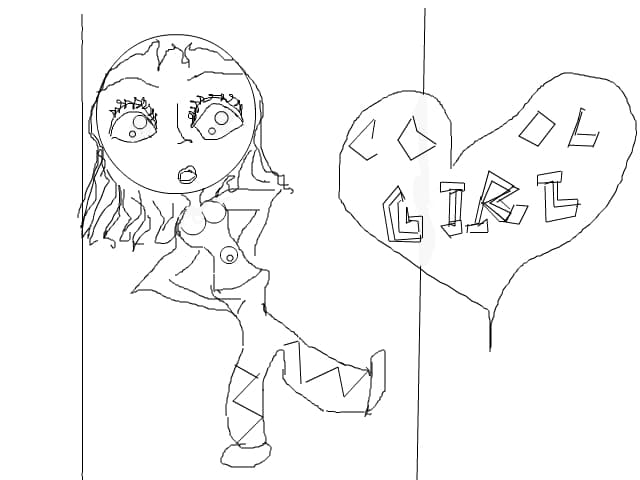 cool girl(schita)
