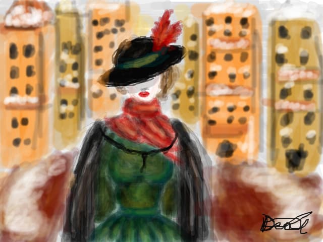 lady and winter
