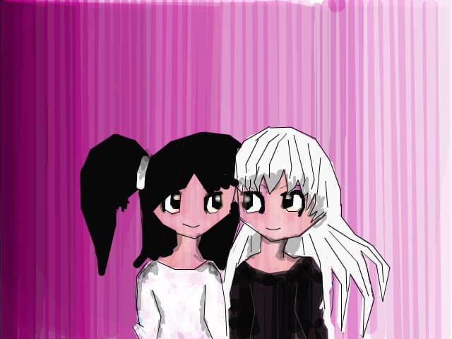alb si negru...best friends