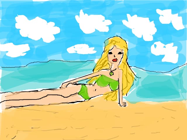Girl on the beach