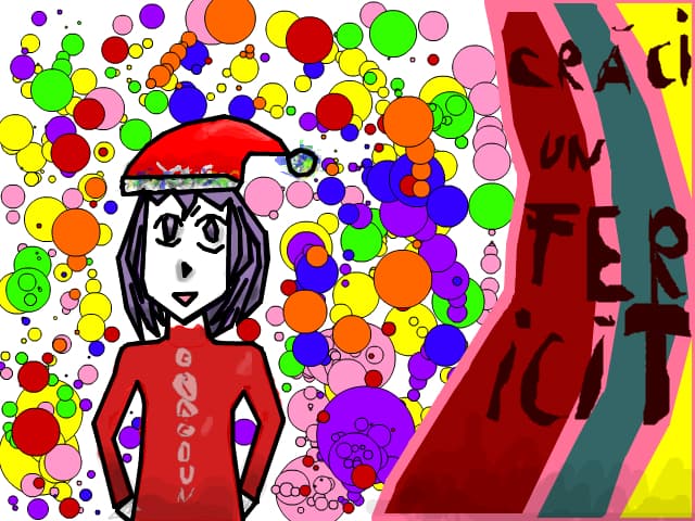anime are fata alba deoare a ingetat afara