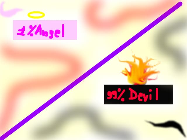 1% angel 99% devil