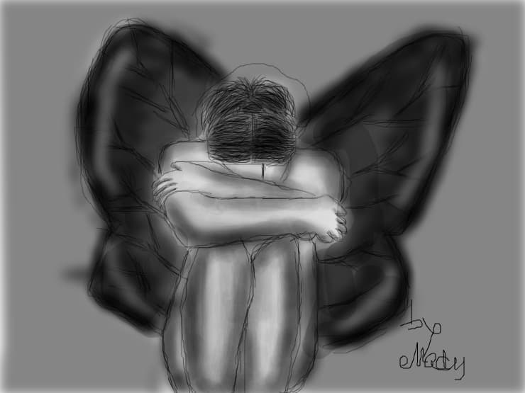 crying angel