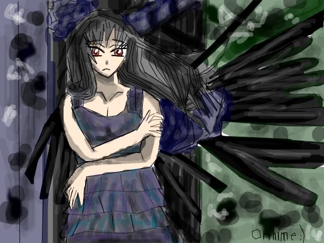dark anime girl